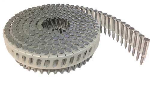 15° Plastic 32mm Ring Hot Dip Galvanised Coil Nails