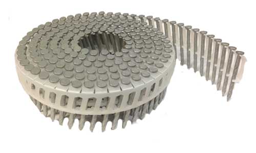 15° Plastic 38mm Screw Galvanised Dacrotised Coil Nails